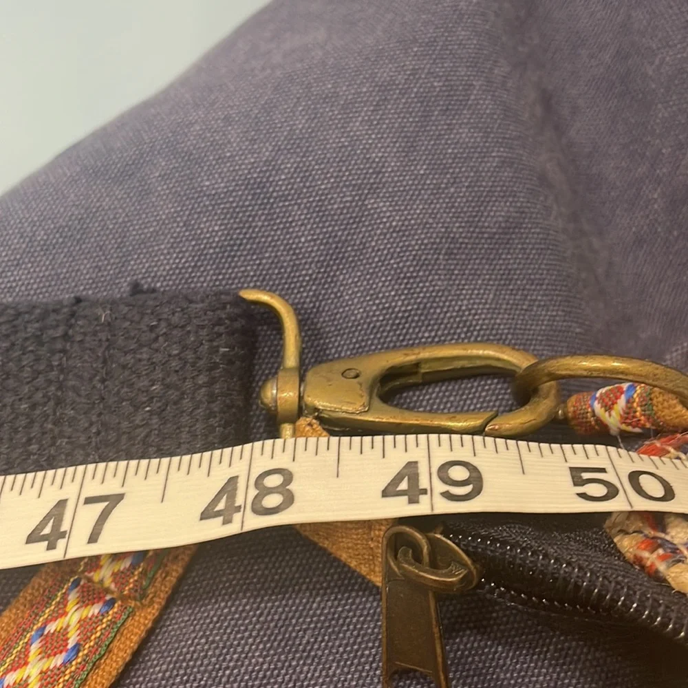 Boho Embroidered and Lace Canvas Bag Beach Bag Tote Crossbody World Market - Picture 16 of 16